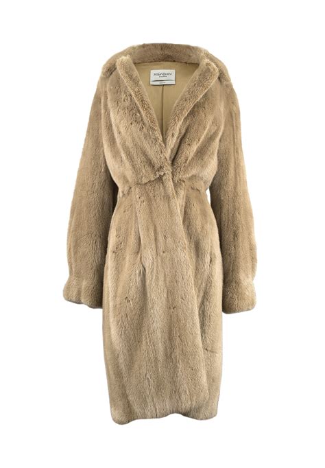 Yves Saint Laurent Mink Fur Coat 